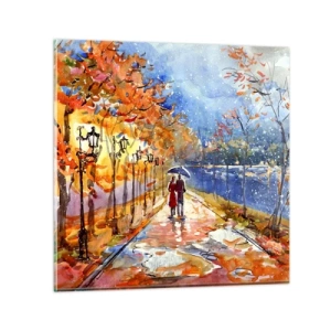 Glasbild - Bild auf glas - Gemeinsam bis an die Grenze der Zeit - 40x40 cm