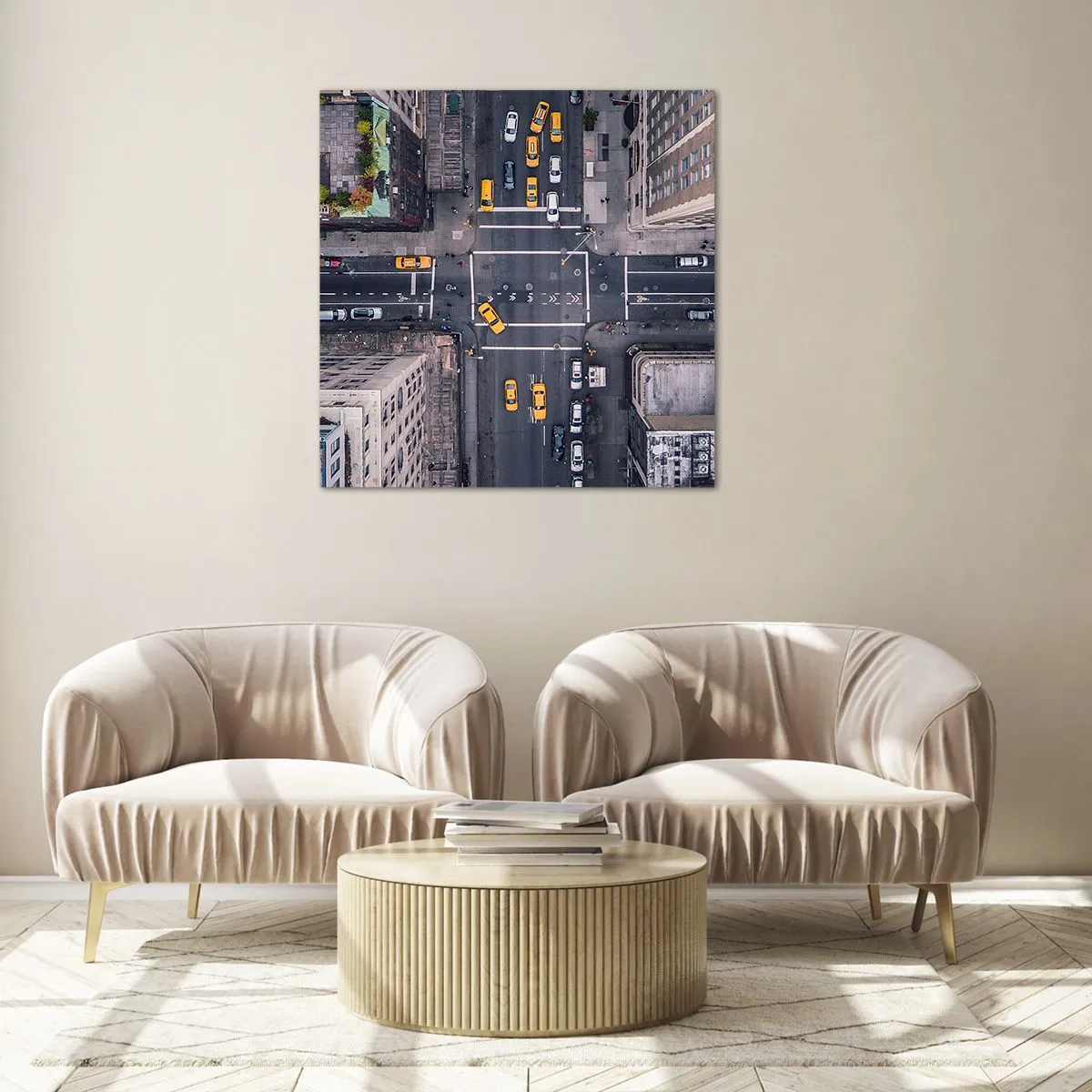 Glasbild - Bild auf glas - Eine einfache Wahl - 40x40 cm