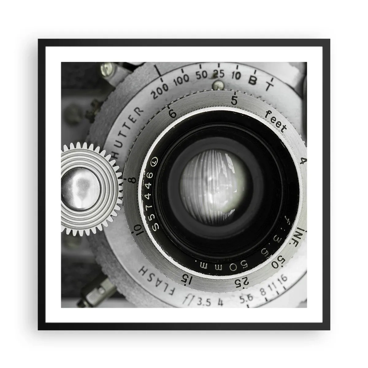 Poster in einem schwarzem Rahmen - Eine Story über Hollywood - 60x60 cm