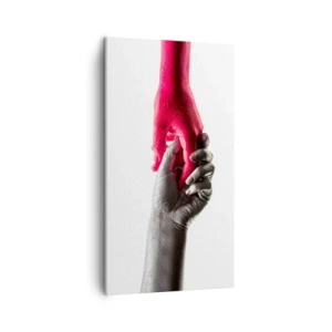 Bild auf Leinwand - Leinwandbild - Gemeinsam, obwohl anders - 45x80 cm