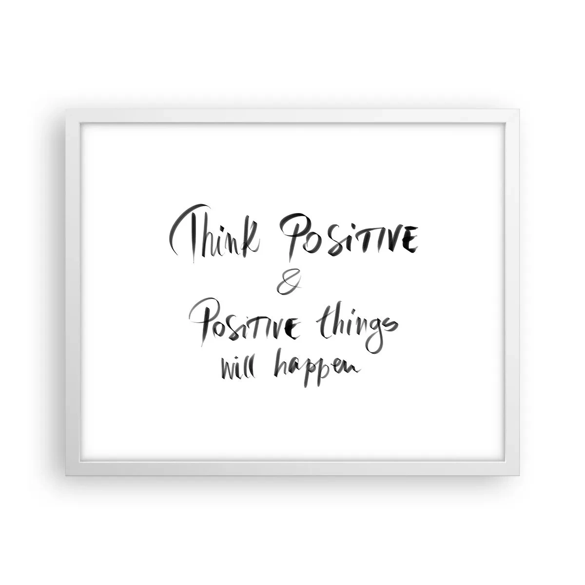 Poster in einem weißen Rahmen - Wie soll man leben? - 50x40 cm