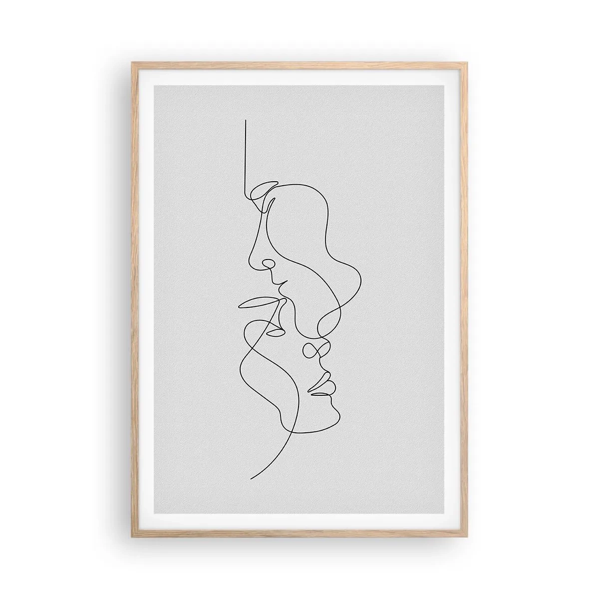 Poster in einem Rahmen aus heller Eiche - Die Hitze bitterer Begierden - 70x100 cm