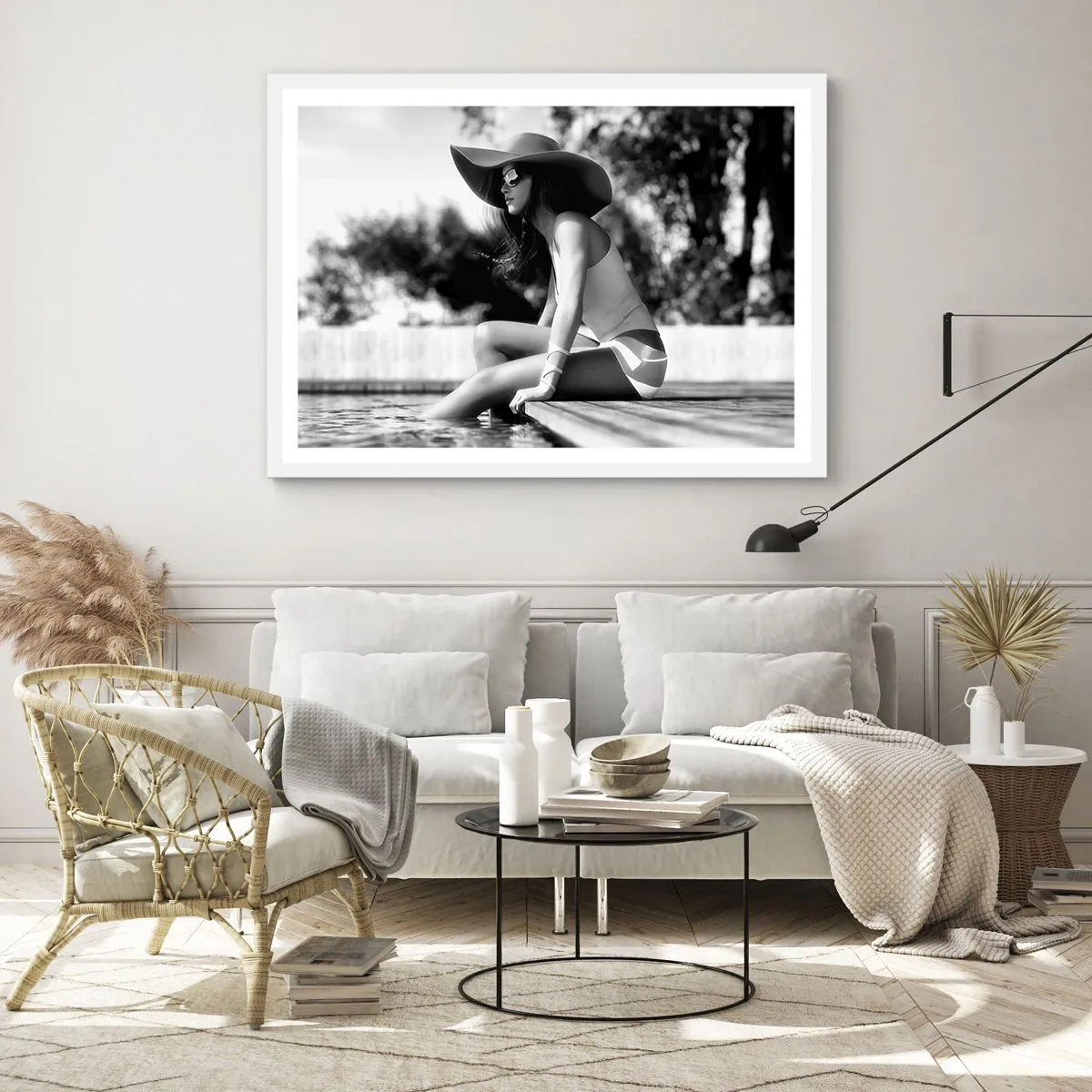 Poster in einem weißen Rahmen - Sommertraum - 70x50 cm