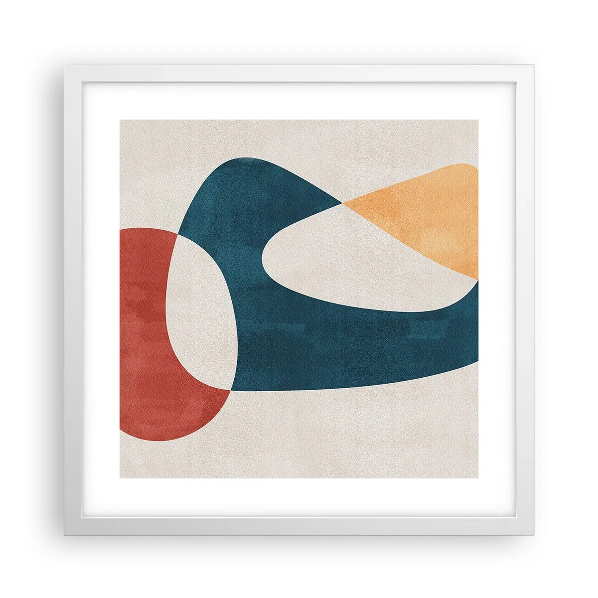 Poster in einem weißen Rahmen - Einflüsse und Metamorphosen - 40x40 cm