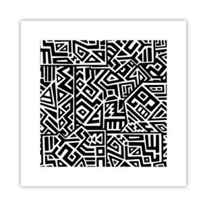 Poster - Präkolumbianische Komposition - 30x30 cm