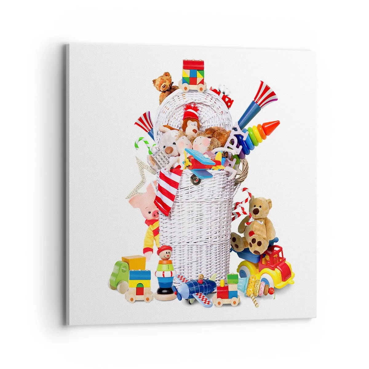 Bild auf Leinwand - Leinwandbild - Schätze für Kleinkinder - 70x70 cm