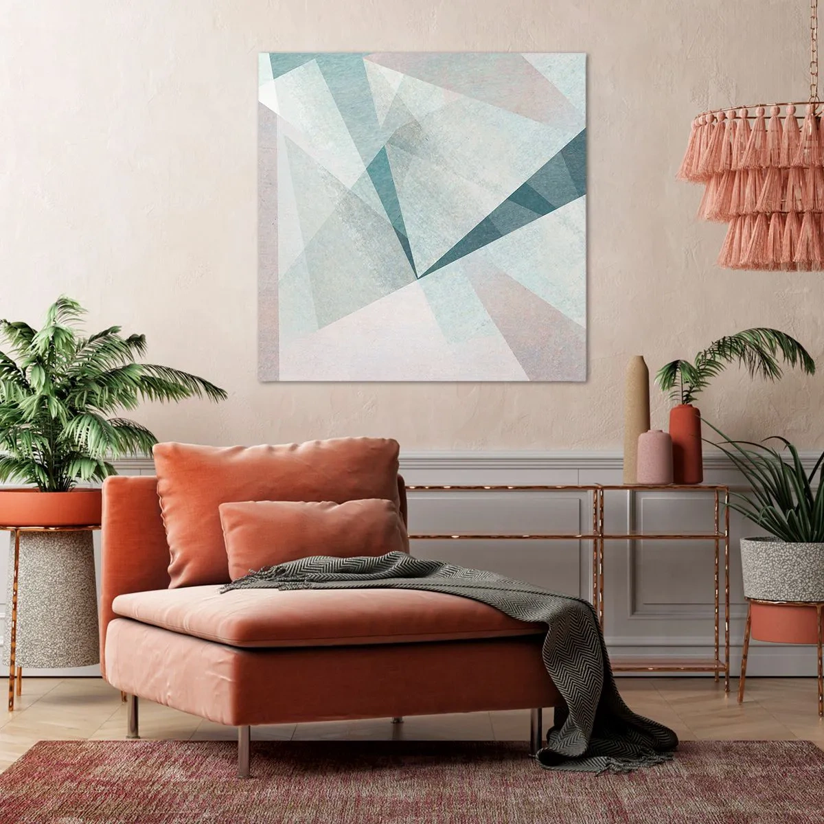 Bild auf Leinwand - Leinwandbild - Einfach aber dynamisch - 70x70 cm