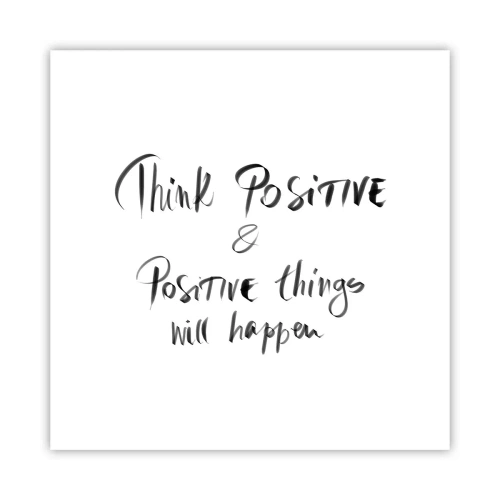 Poster - Wie soll man leben? - 30x30 cm