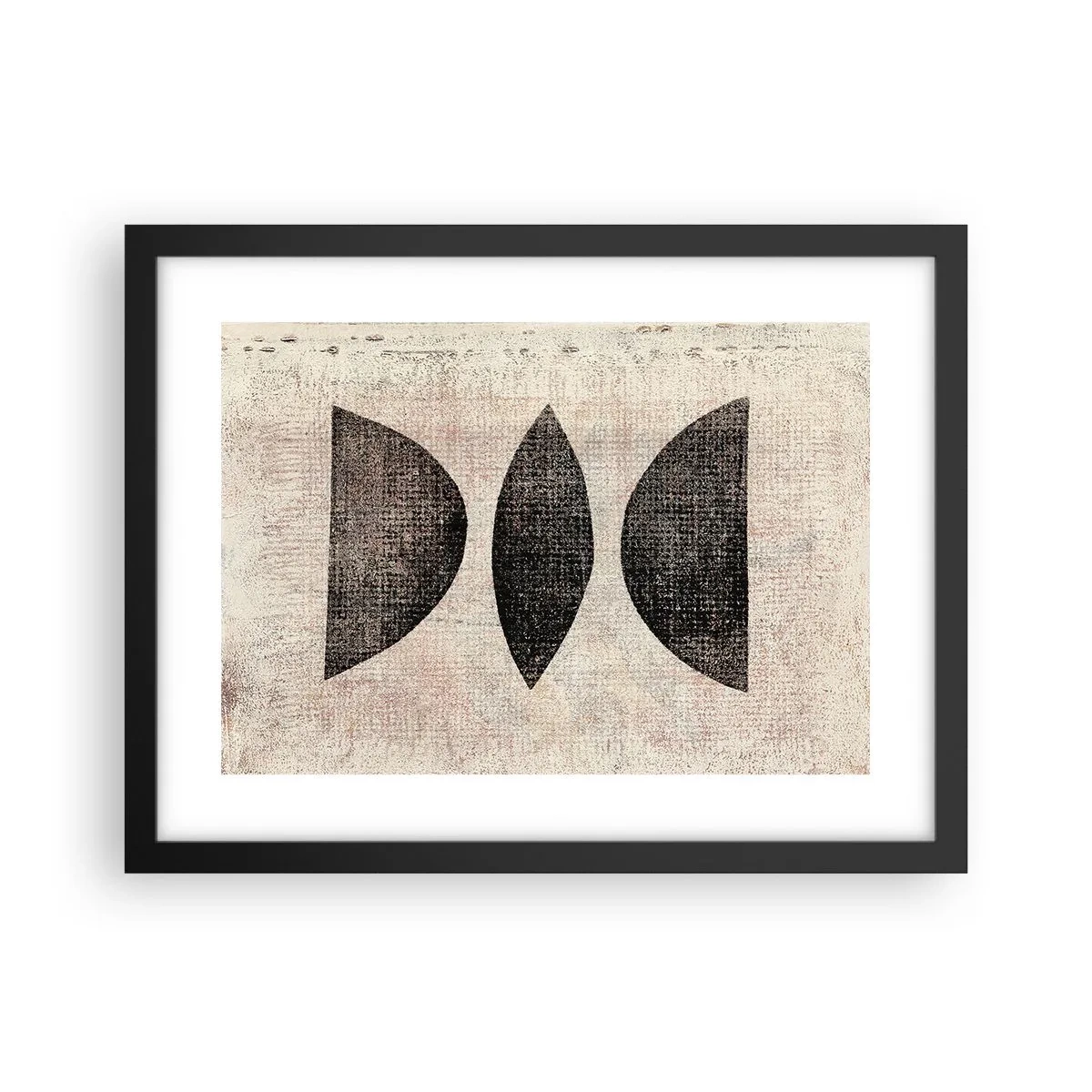 Poster in einem schwarzem Rahmen - Ethnische Abstraktion - 40x30 cm