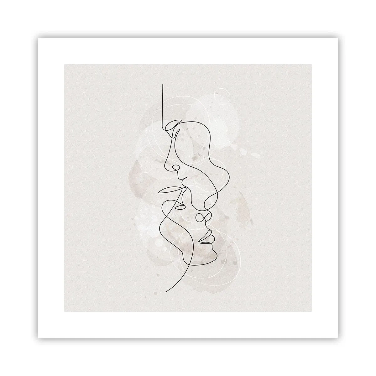 Poster - Verstrickt in eine Umarmung - 40x40 cm