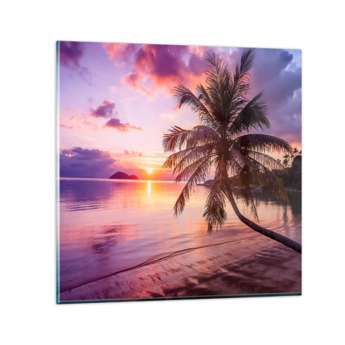 Glasbild - Bild auf glas - Behaglichkeit bis zum Horizont - 30x30 cm