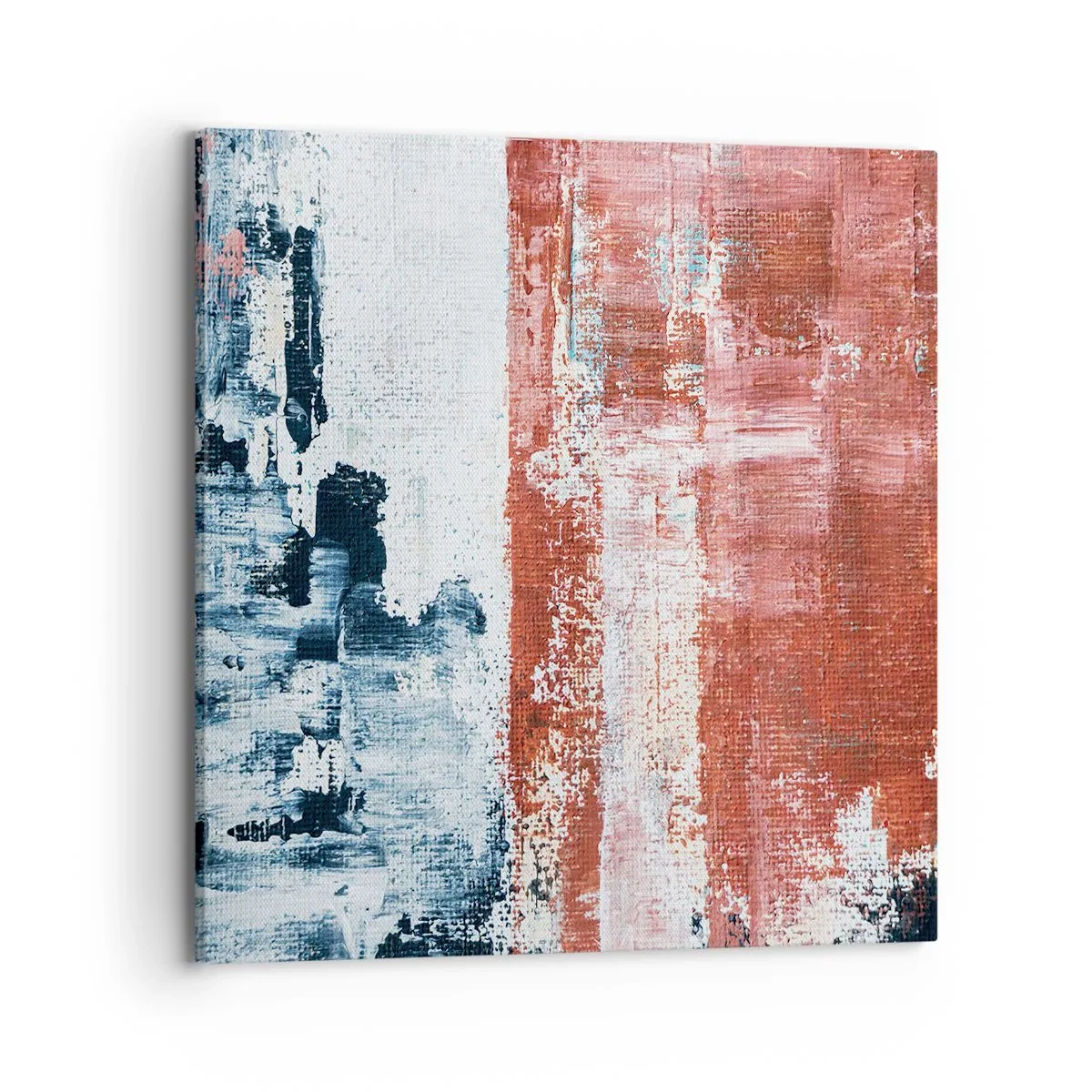 Bild auf Leinwand - Leinwandbild - Fünfzig-Fünfzig abstrakt - 70x70 cm