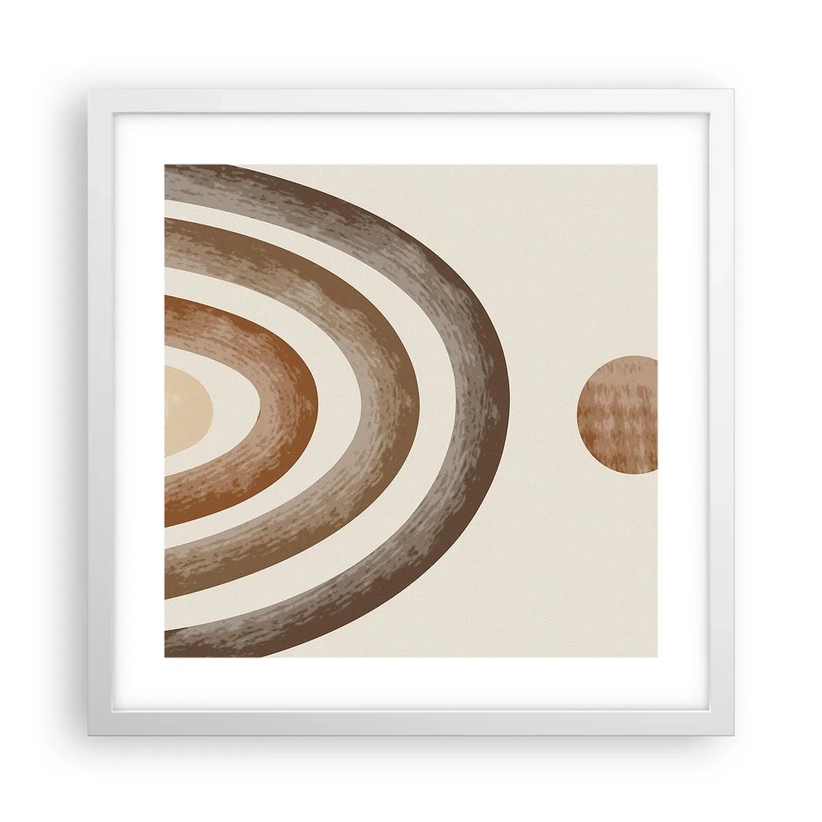 Poster in einem weißen Rahmen - In einer weit entfernten Galaxie - 40x40 cm