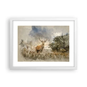 Poster in einem weißen Rahmen - Würde – Stärke – Würde - 40x30 cm