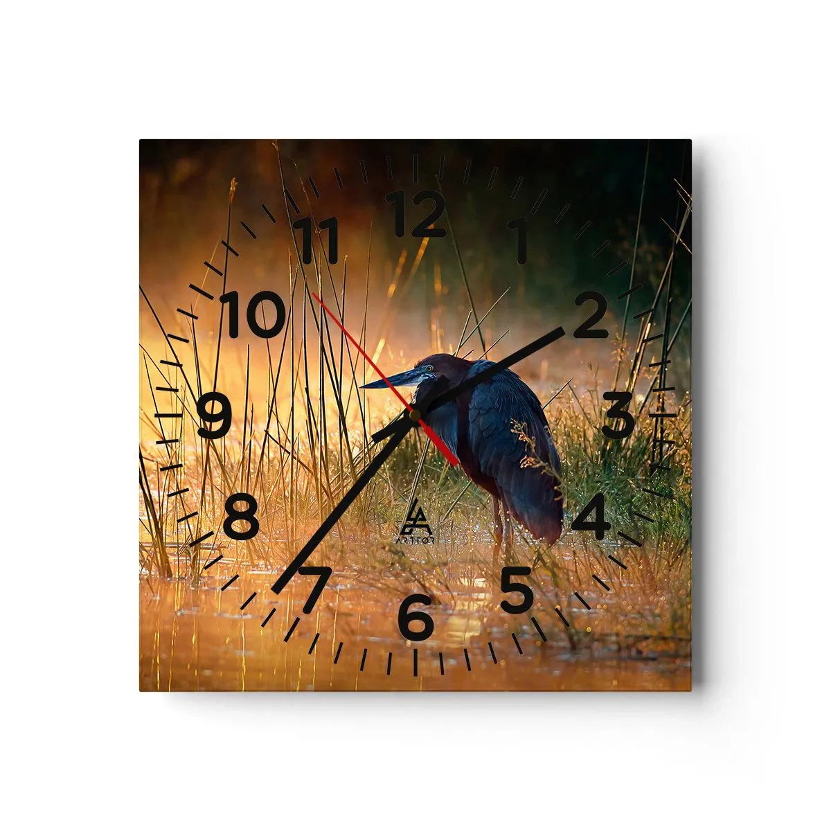 Wanduhr - Glasuhr - Komm, gib mir eine Pause mit diesen Fotos - 40x40 cm