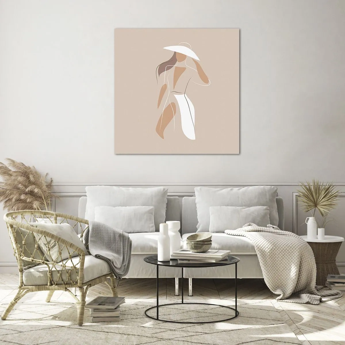 Glasbild - Bild auf glas - Mode macht Spaß - 60x60 cm