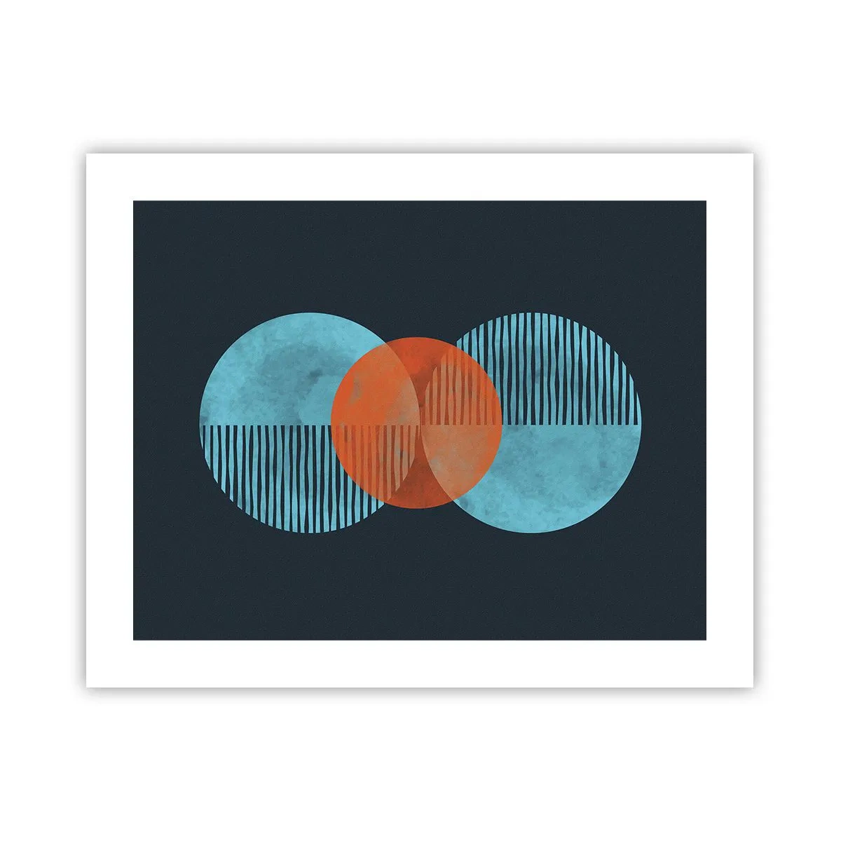 Poster - Symmetrische Komposition - 50x40 cm