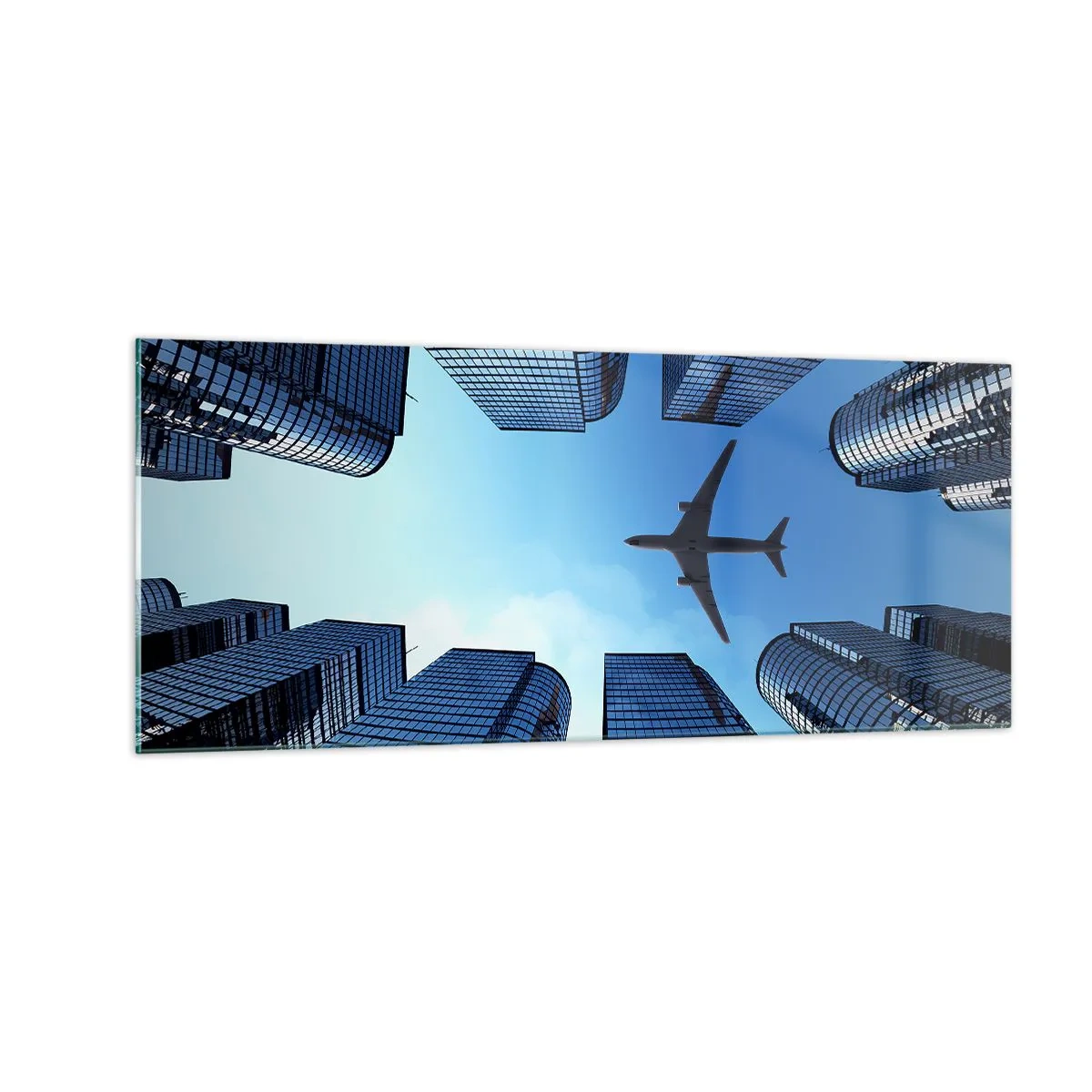 Glasbild - Bild auf glas - Der Blick aus der Glasschlucht - 100x40 cm