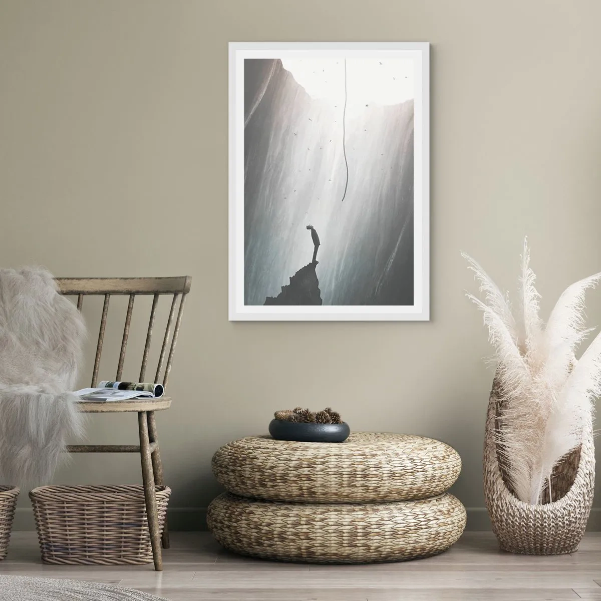 Poster in einem weißen Rahmen - Es gibt immer einen Ausweg - 30x40 cm