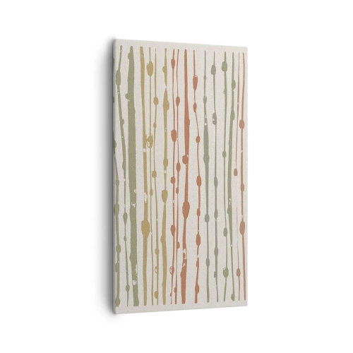 Bild auf Leinwand - Leinwandbild - Musikalische Notation von Farben - 55x100 cm