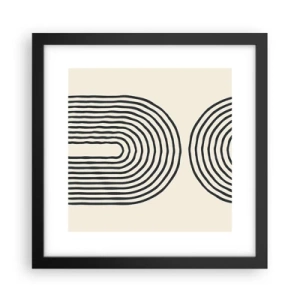 Poster in einem schwarzem Rahmen - In einem Moment ... - 30x30 cm
