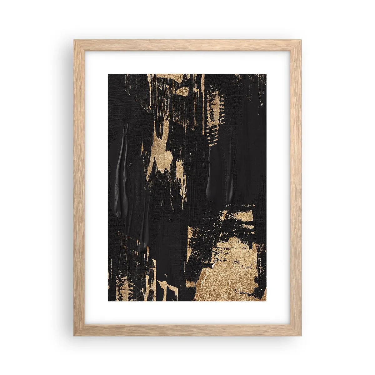 Poster in einem Rahmen aus heller Eiche - Spur einer Berührung - 30x40 cm