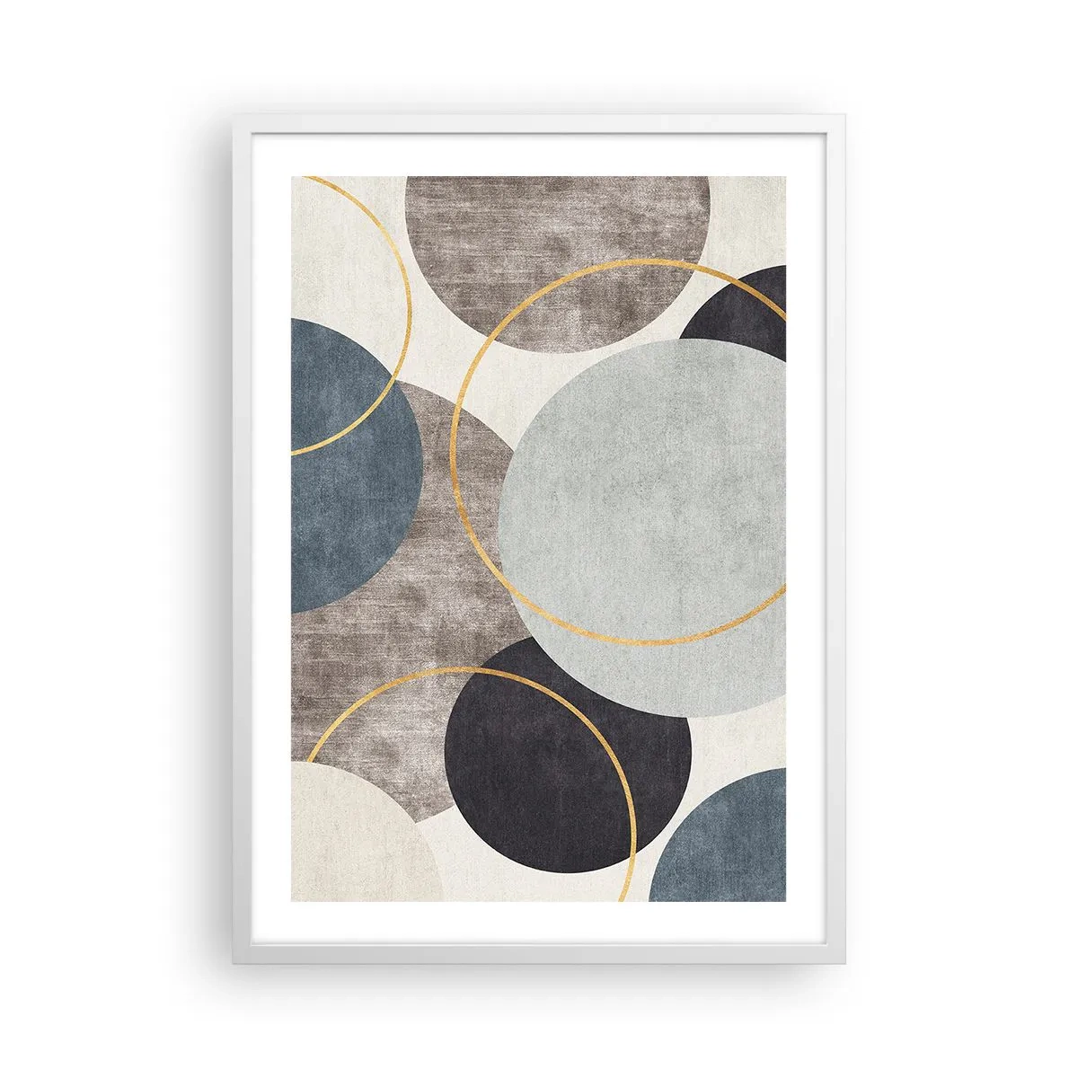 Poster in einem weißen Rahmen - Rad für Rad - 50x70 cm