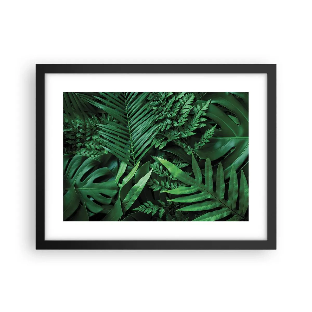 Poster in einem schwarzem Rahmen - Eingebettet ins Grüne - 40x30 cm