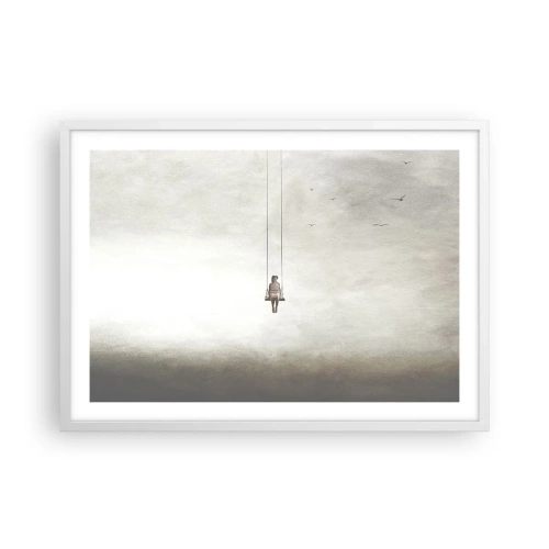 Poster in einem weißen Rahmen - Ein Kind in uns - 70x50 cm