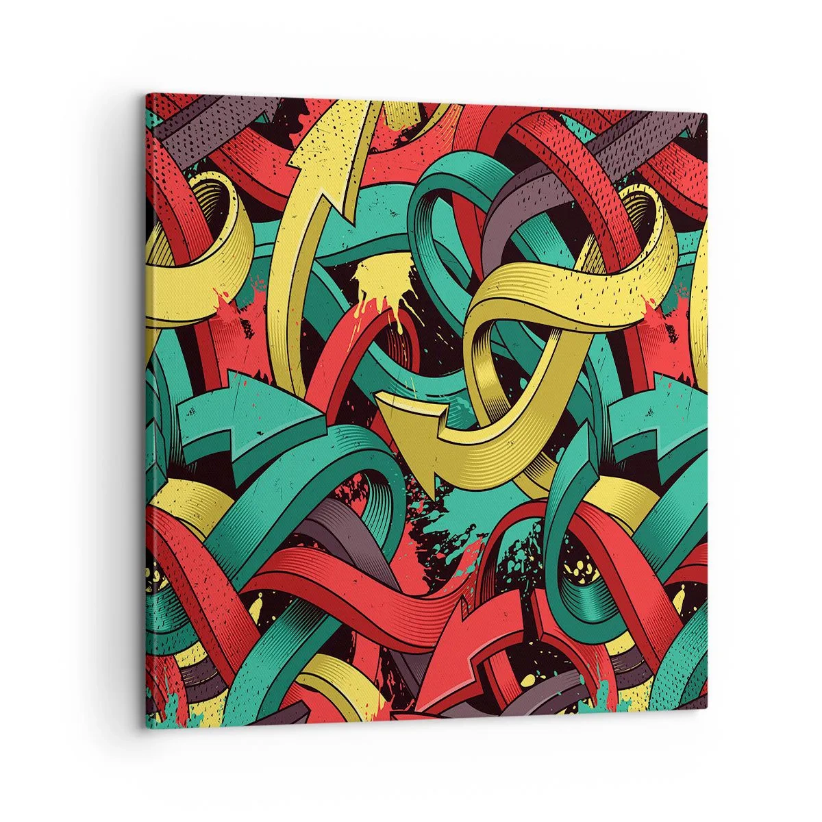 Bild auf Leinwand - Leinwandbild - Welcher Weg zum Ziel? - 60x60 cm