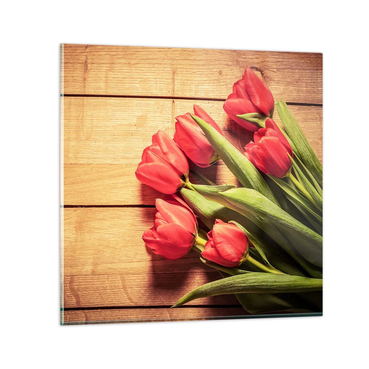 Glasbild - Bild auf glas - Frühlingsgeständnis - 60x60 cm