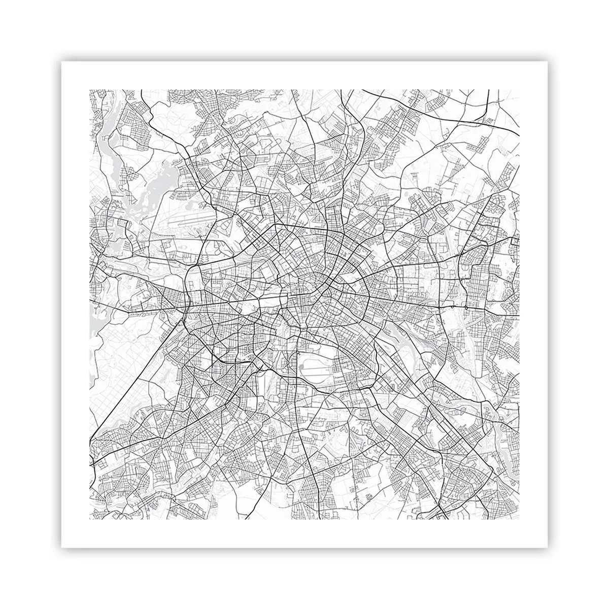 Poster - Berliner Blume - 60x60 cm