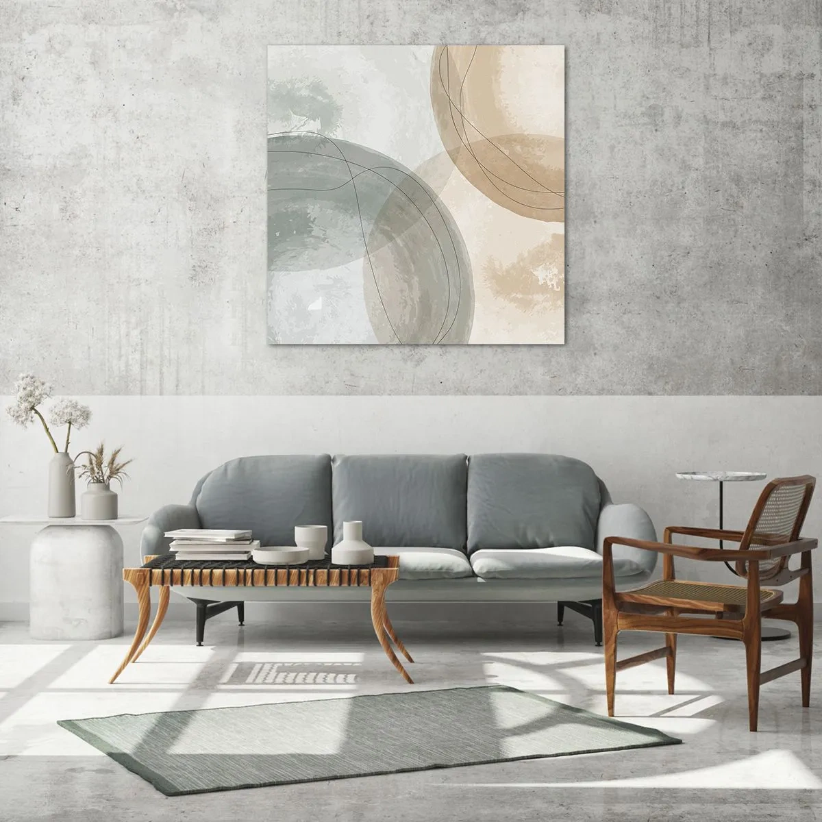 Glasbild - Bild auf glas - Welten durchdringen - 30x30 cm