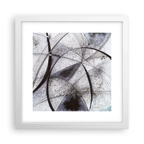 Poster in einem weißen Rahmen - Futuristische Fantasie - 30x30 cm