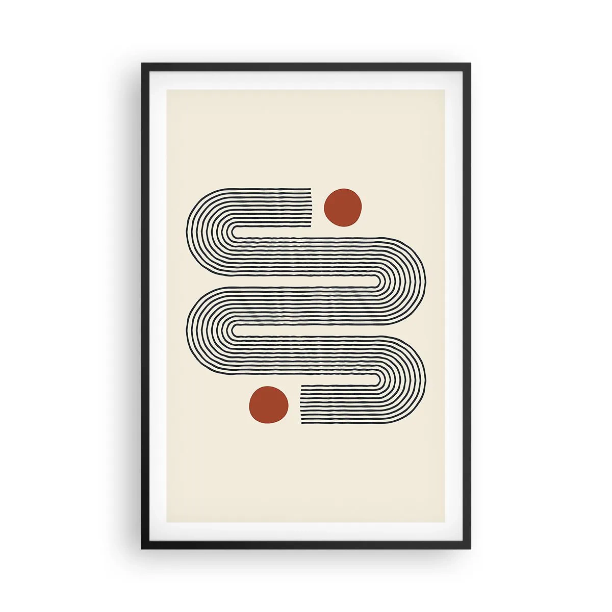 Poster in einem schwarzem Rahmen - Vom Anfang bis zum Ende - 61x91 cm