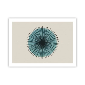 Poster - Strahlend im Blau - 70x50 cm