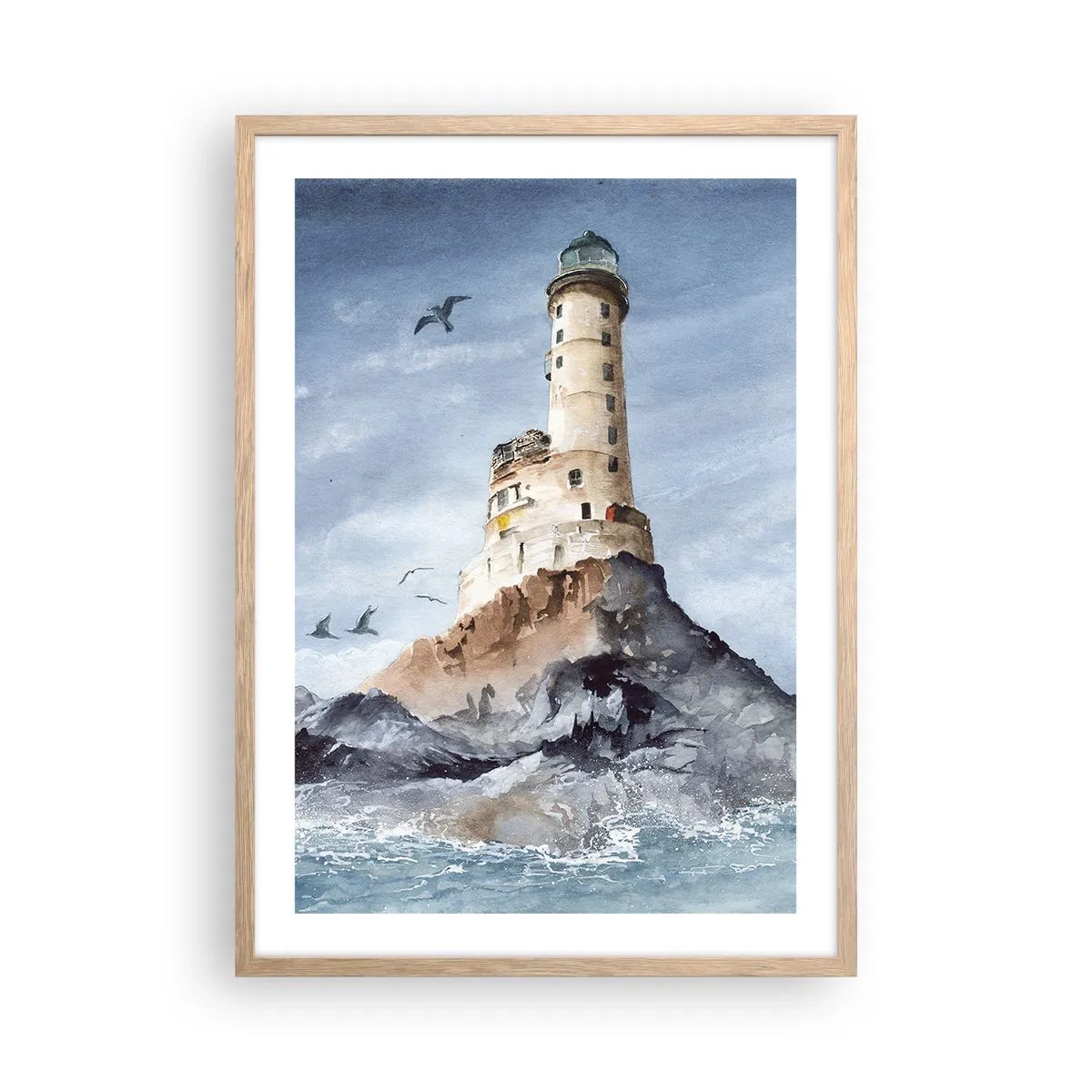 Poster in einem Rahmen aus heller Eiche - Unbesiegbar - 50x70 cm