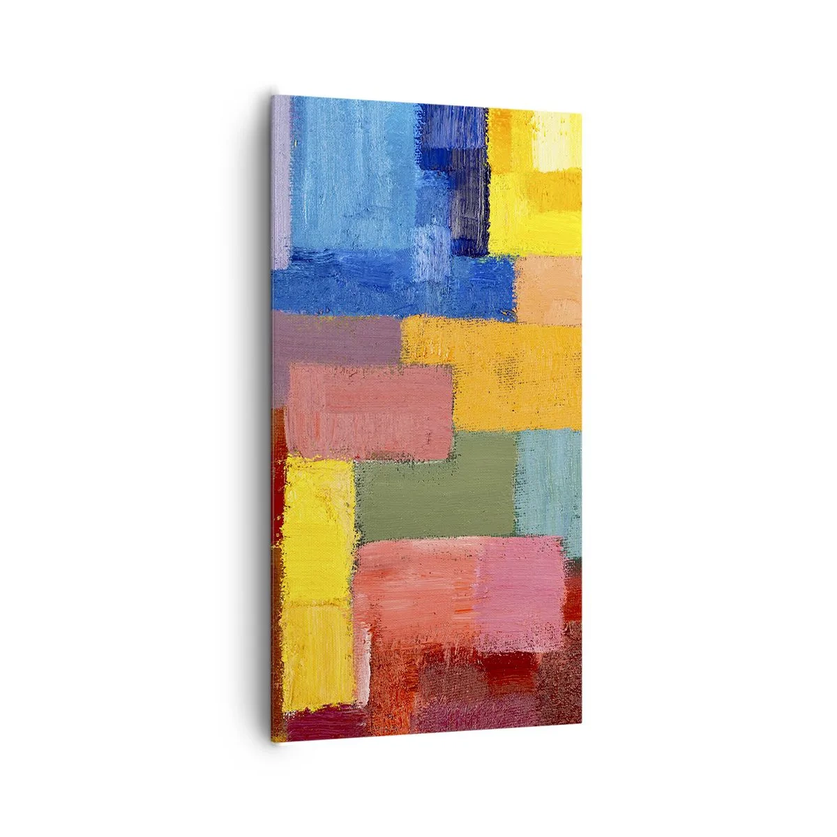 Bild auf Leinwand - Leinwandbild - Jeder ist anders, alle bunt - 65x120 cm