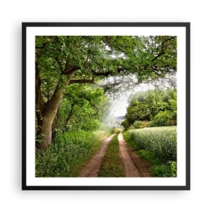 Poster in einem schwarzem Rahmen - Et in Arcadia ego - 60x60 cm