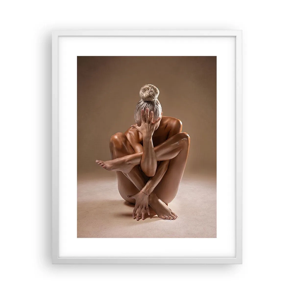 Poster in einem weißen Rahmen - Die Einheit von Körper und Geist - 40x50 cm