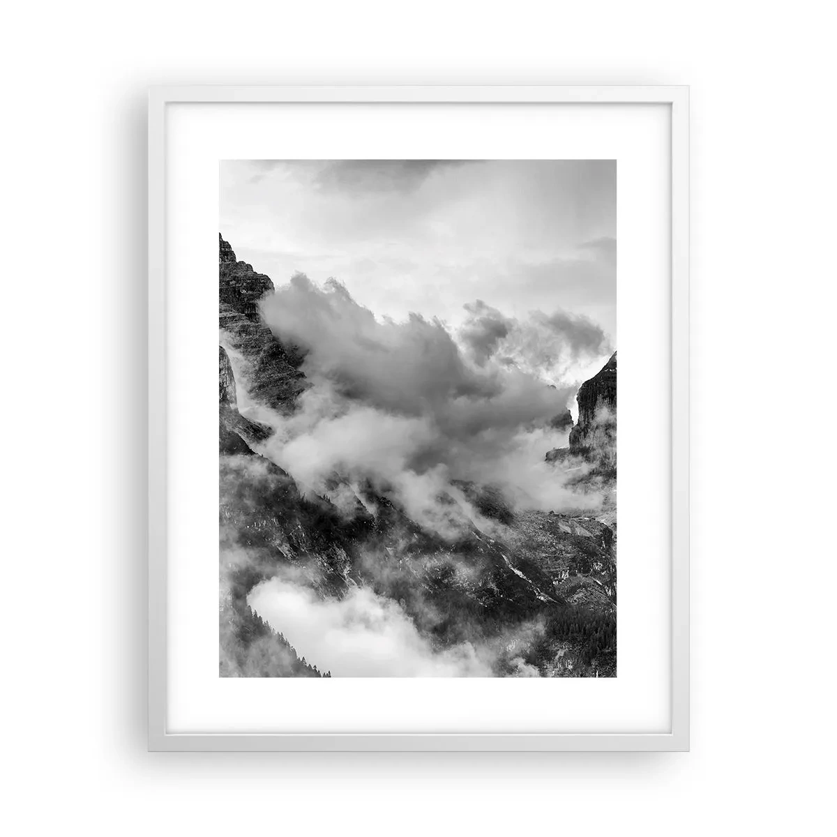 Poster in einem weißen Rahmen - Schön und grausam - 40x50 cm