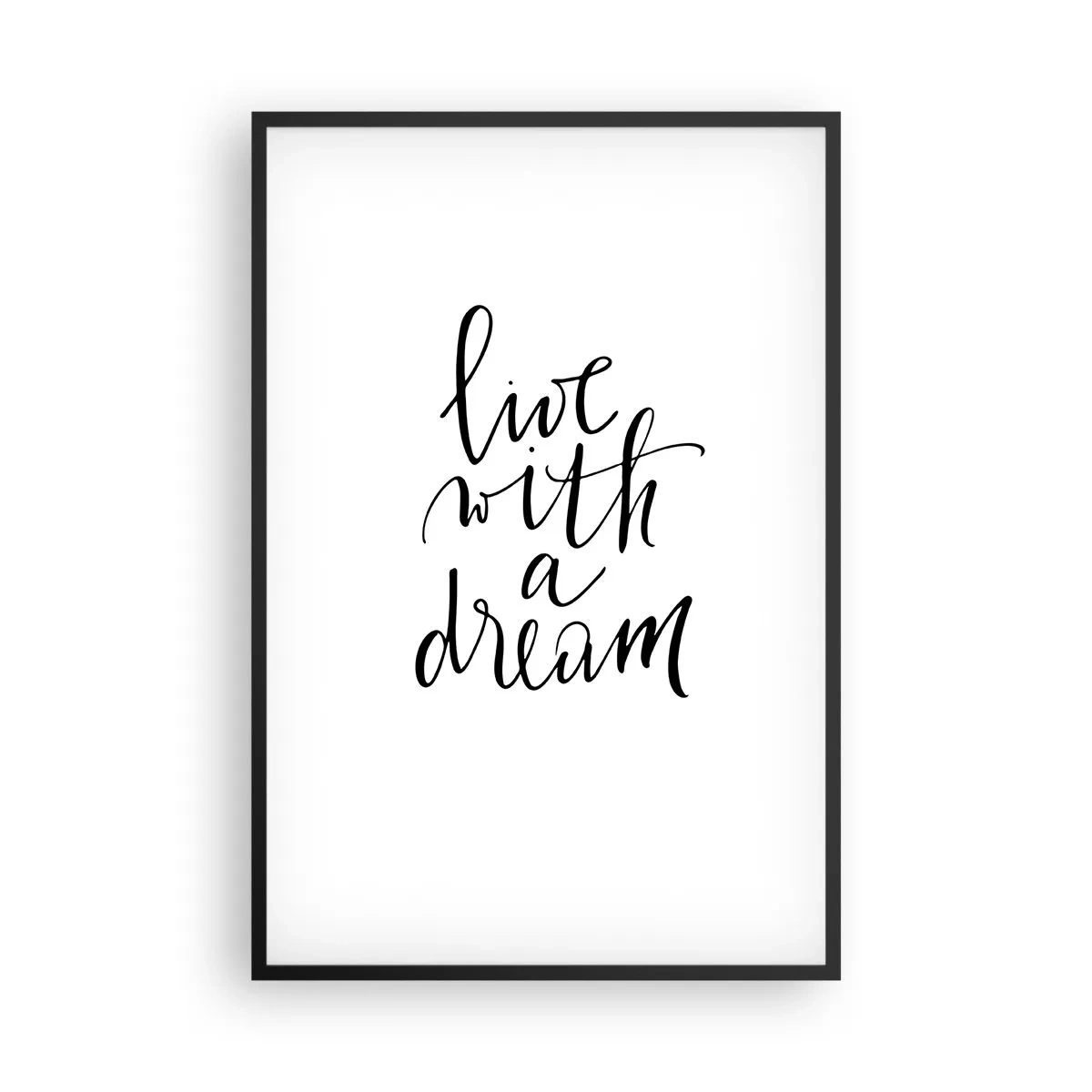 Poster in einem schwarzem Rahmen - Na sicher - 61x91 cm