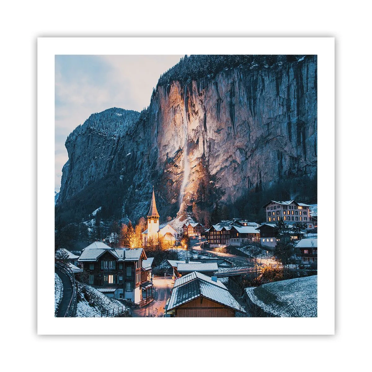 Poster - Der leuchtende Geist des Winters - 60x60 cm