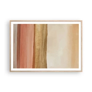 Poster in einem Rahmen aus heller Eiche - Vertikale Komposition - 100x70 cm
