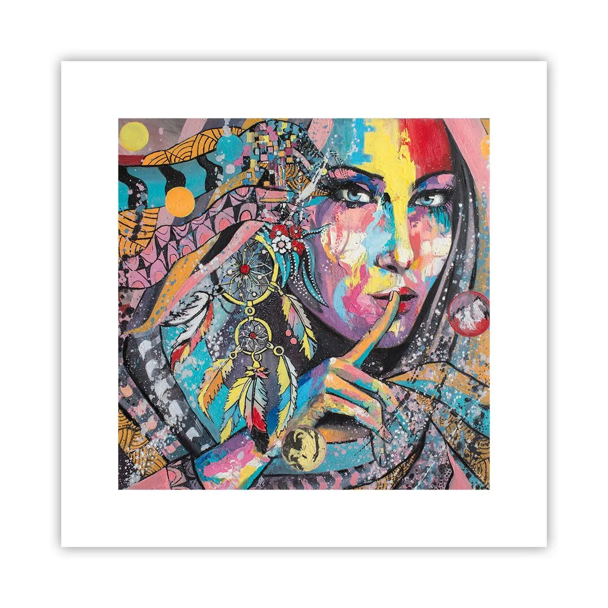 Poster - Sei still, bis du verstehst - 30x30 cm