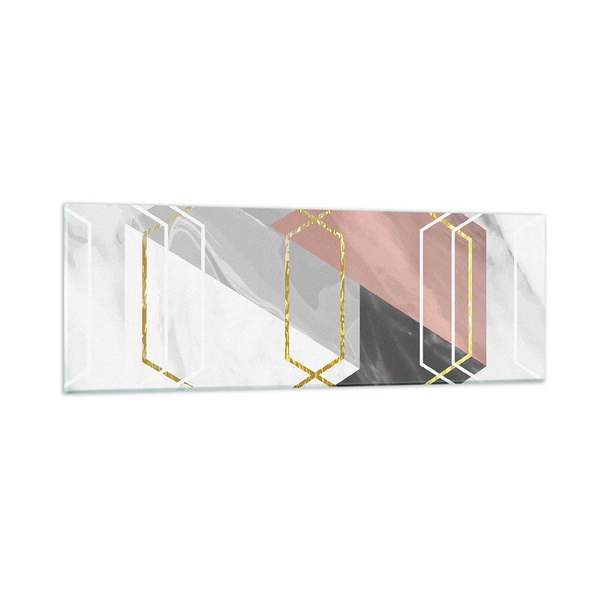 Glasbild - Bild auf glas - Kettenkomposition - 90x30 cm