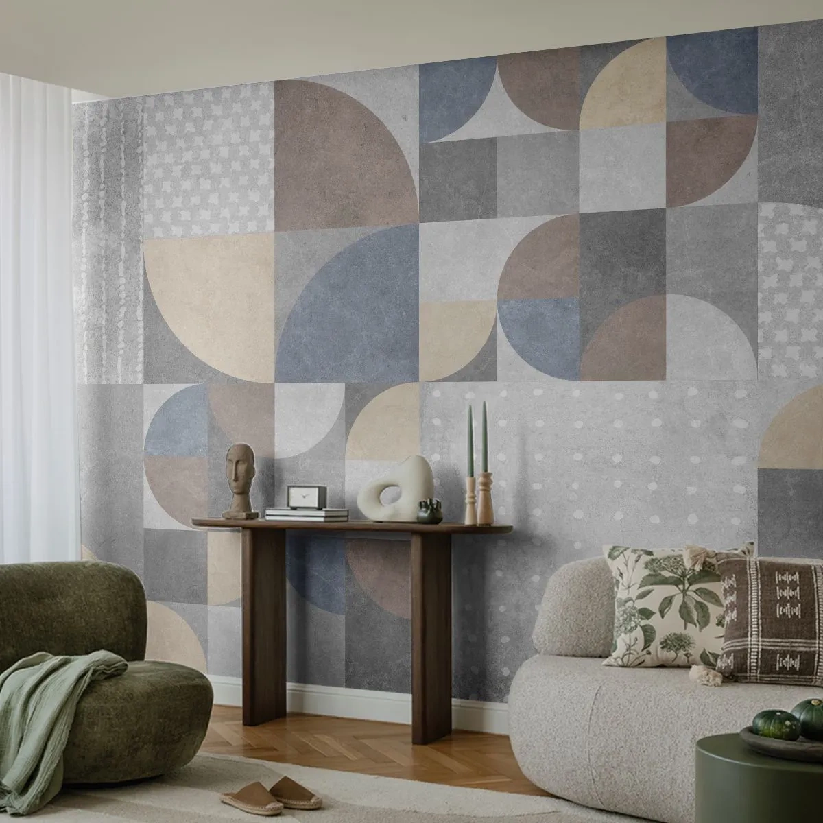 Fototapete Standard Eco - Keramische Fantasie - Abstraktion, Stück, Geometrisches Muster - 150x105 cm