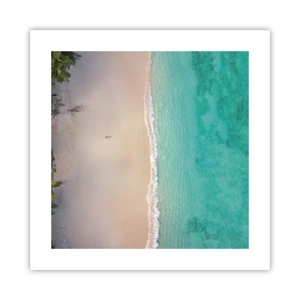 Poster - Paradiesstrand - 40x40 cm