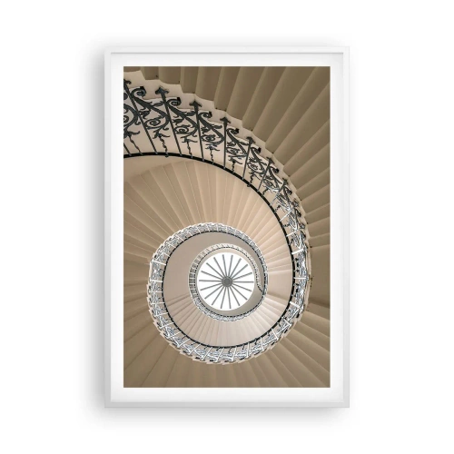 Poster in einem weißen Rahmen - Im Inneren der Muschel - 61x91 cm