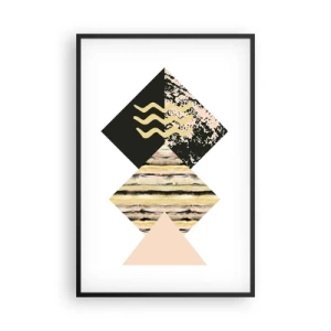 Poster in einem schwarzem Rahmen - Es ist nicht so einfach - 61x91 cm